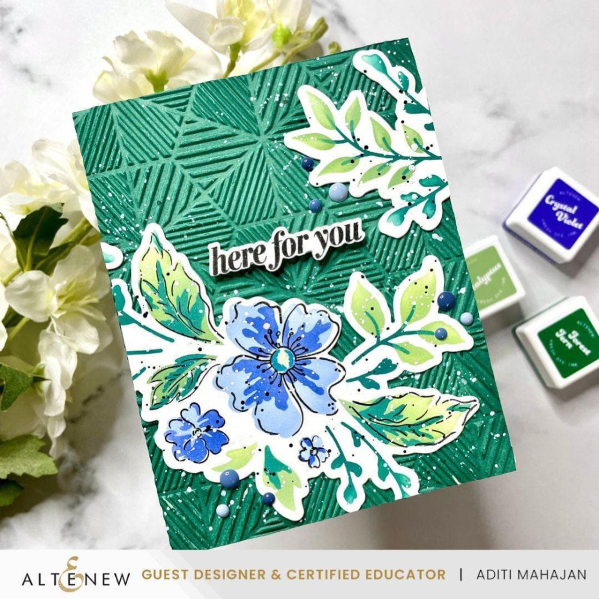 Altenew Textured Hexagons 3D Embossing Folder