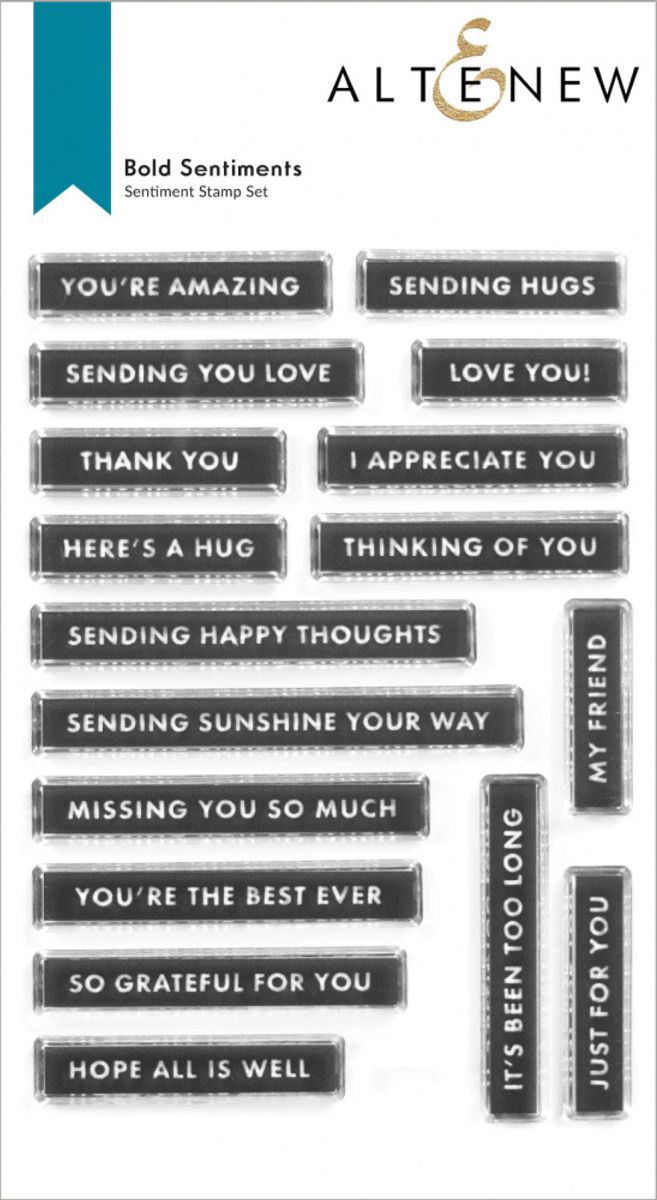 Altenew Bold Sentiments Stamp Set