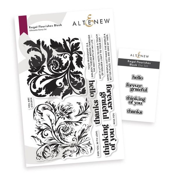 Hovedbilde Altenew Regal Flourishes Stamp & Die Set