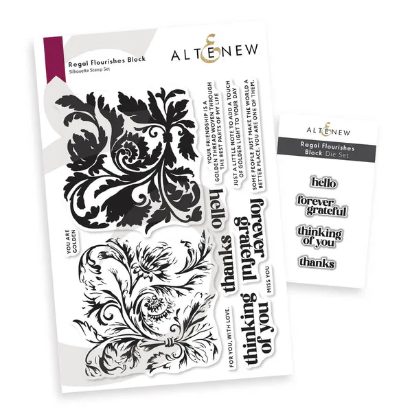 Hovedbilde Altenew Regal Flourishes Stamp & Die Set