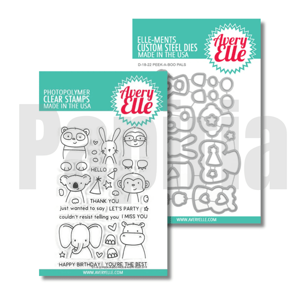 Hovedbilde Avery Elle Peek-A-Boo Pals Stamp & Die Set
