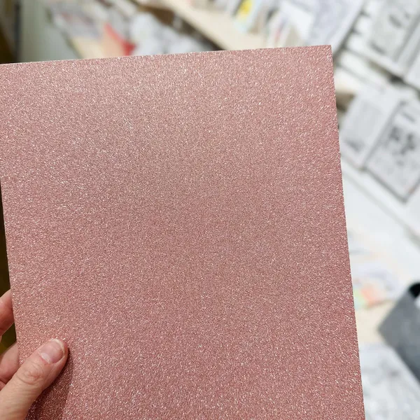 Hovedbilde Kort & Godt Glitterkartong varm rosa