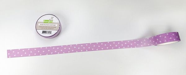 Hovedbilde Lawn Fawn Washi Tape - Purple Tiny Hearts