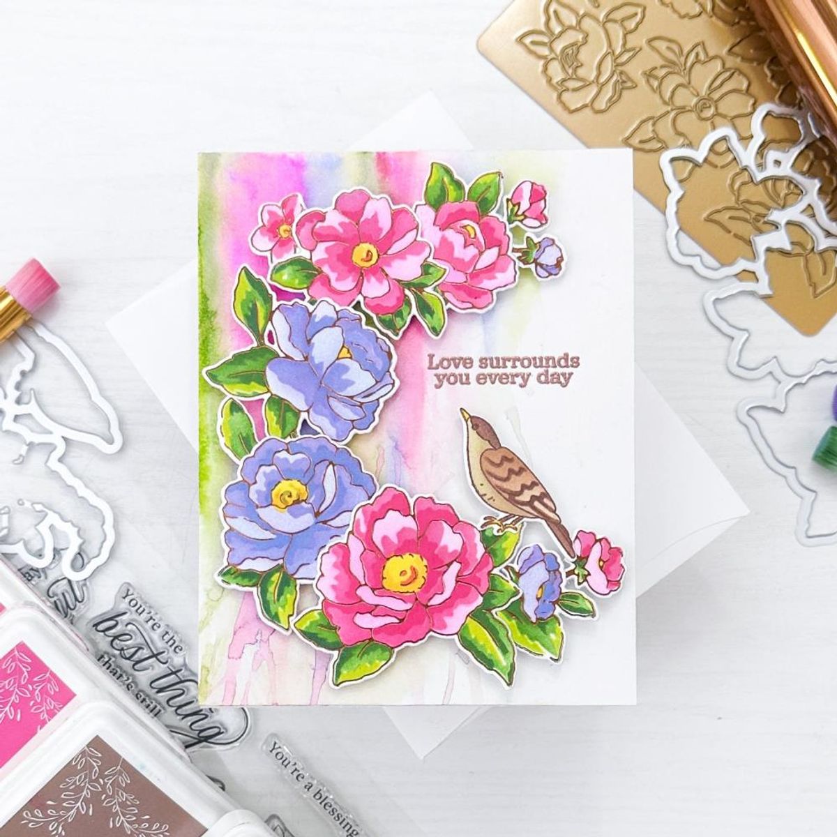 Pinkfresh Studio Peony Fantasy bundle