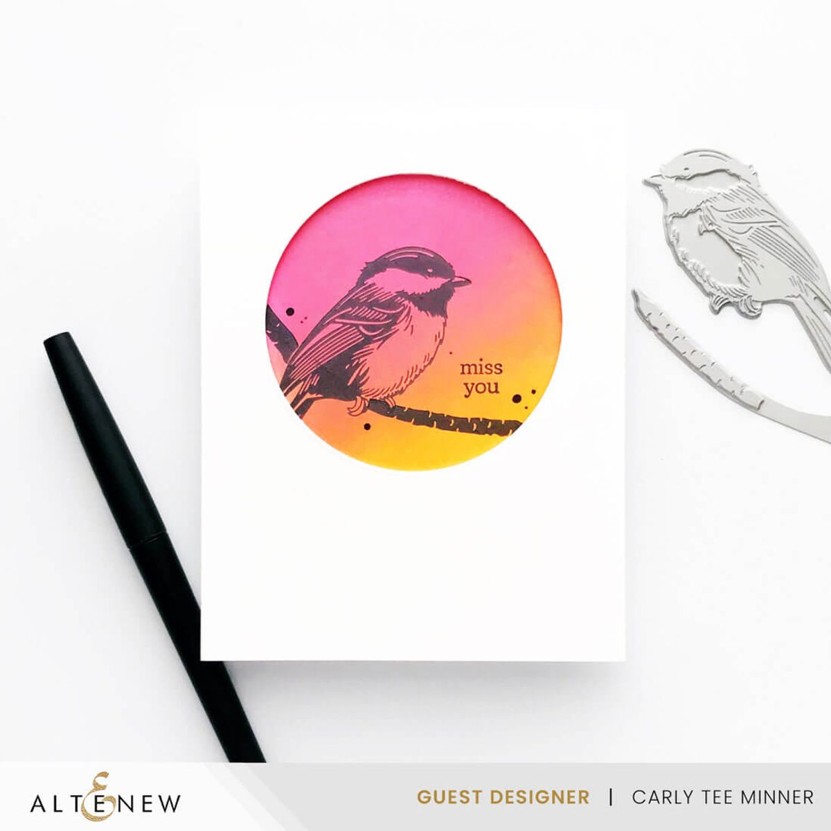 Altenew Chickadee Chirps Press Plate & Die Bundle